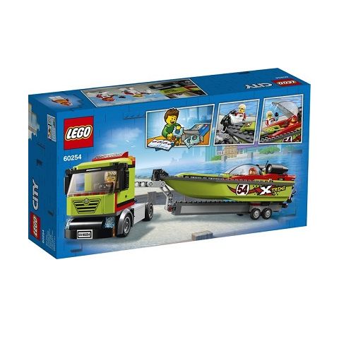 LEGO , LE TRANSPORT BAEAUX DE COURSE DE LA VILLE 60254