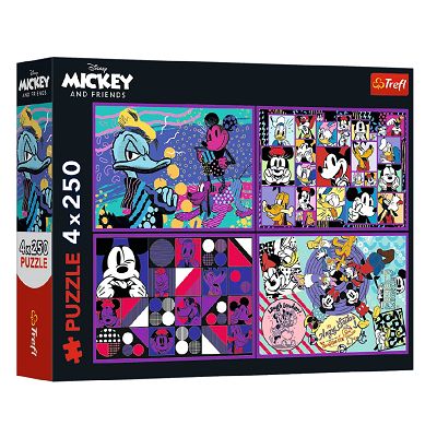 PUZZLE 4*250 Mickey Mouse