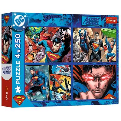 PUZZLE 4*250 SUPERMEN 13340