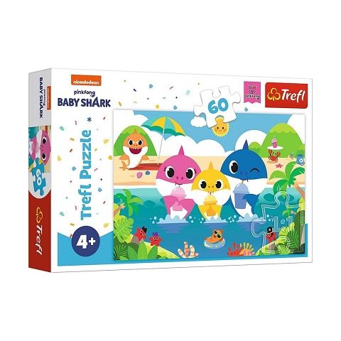puzzle 60 pièces Bébé requin  Famille de requins e