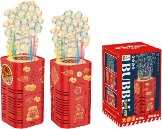 Jeu d'artifice de bulles à savon