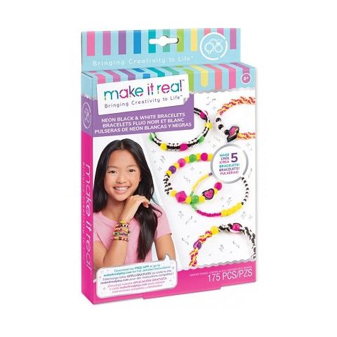 RETRO NEON BLACK WHITE BRACELETS