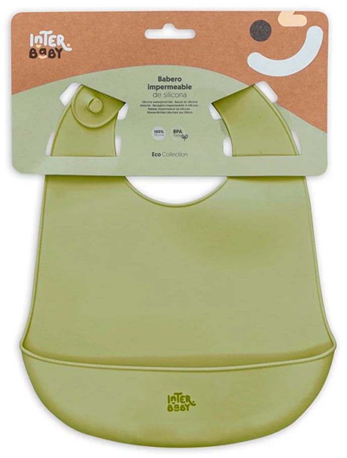 INTERSI002-74-bavoir-en-silicone-vert-olive