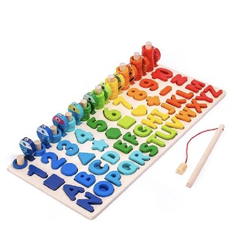 jouet d'apprentissage des mathématiques et de la pêche pour enfants d'âge préscolaire (ensemble 5 en
